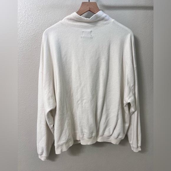 Out From Under Urban Outfitters Jacintha Reverse Henley Sweatshirt Top Medium - Picture 7 of 9